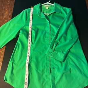 Coldwater Creek Bright Green Blouse